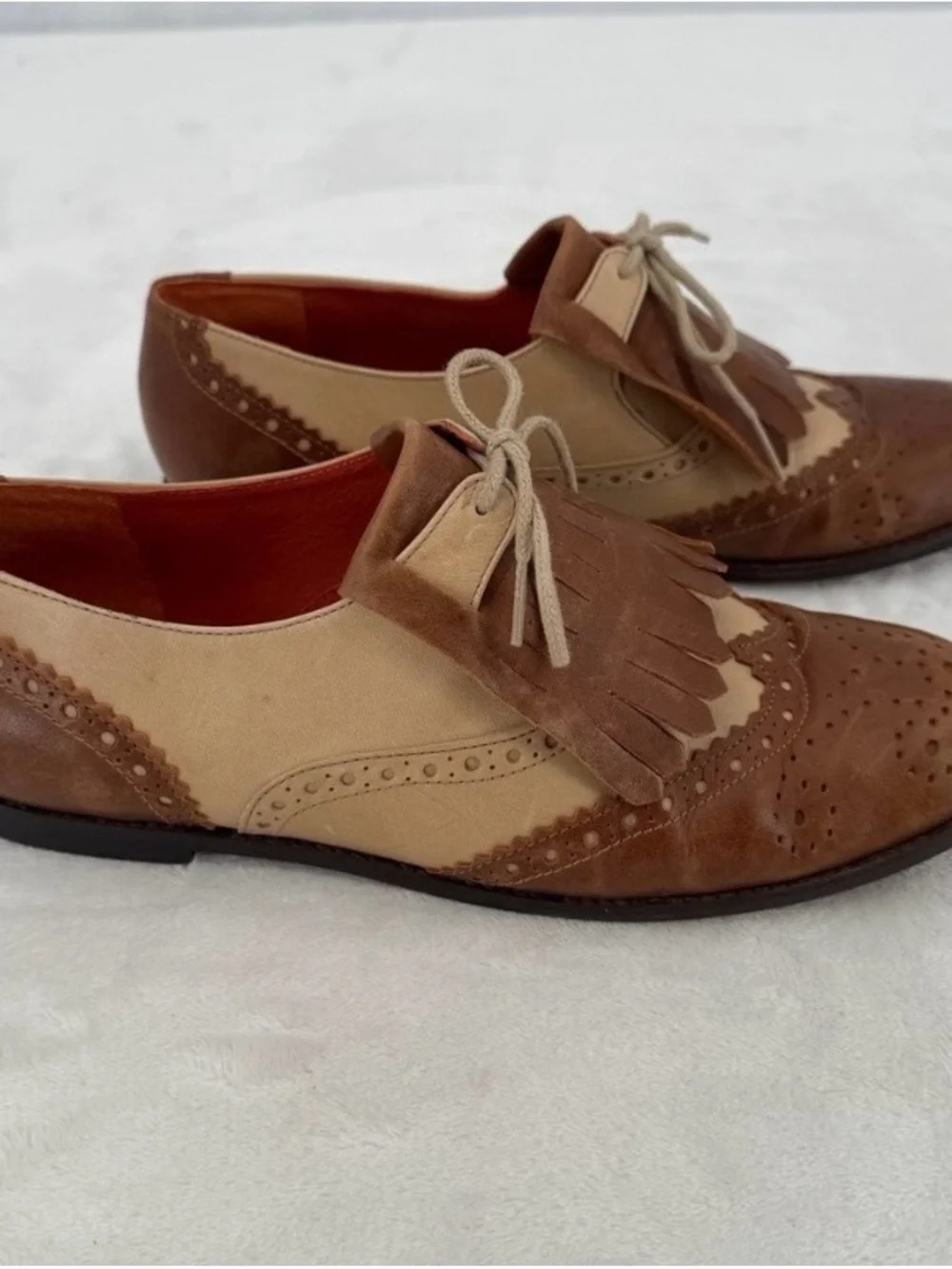 Steve Madden Miltie Oxford Shoes Women’s Size 8.5 Two-tone Kiltie Brogue